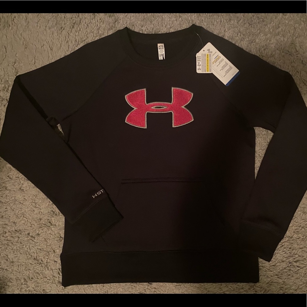 NWT Under Armour cold gear pull over sweat shirt M